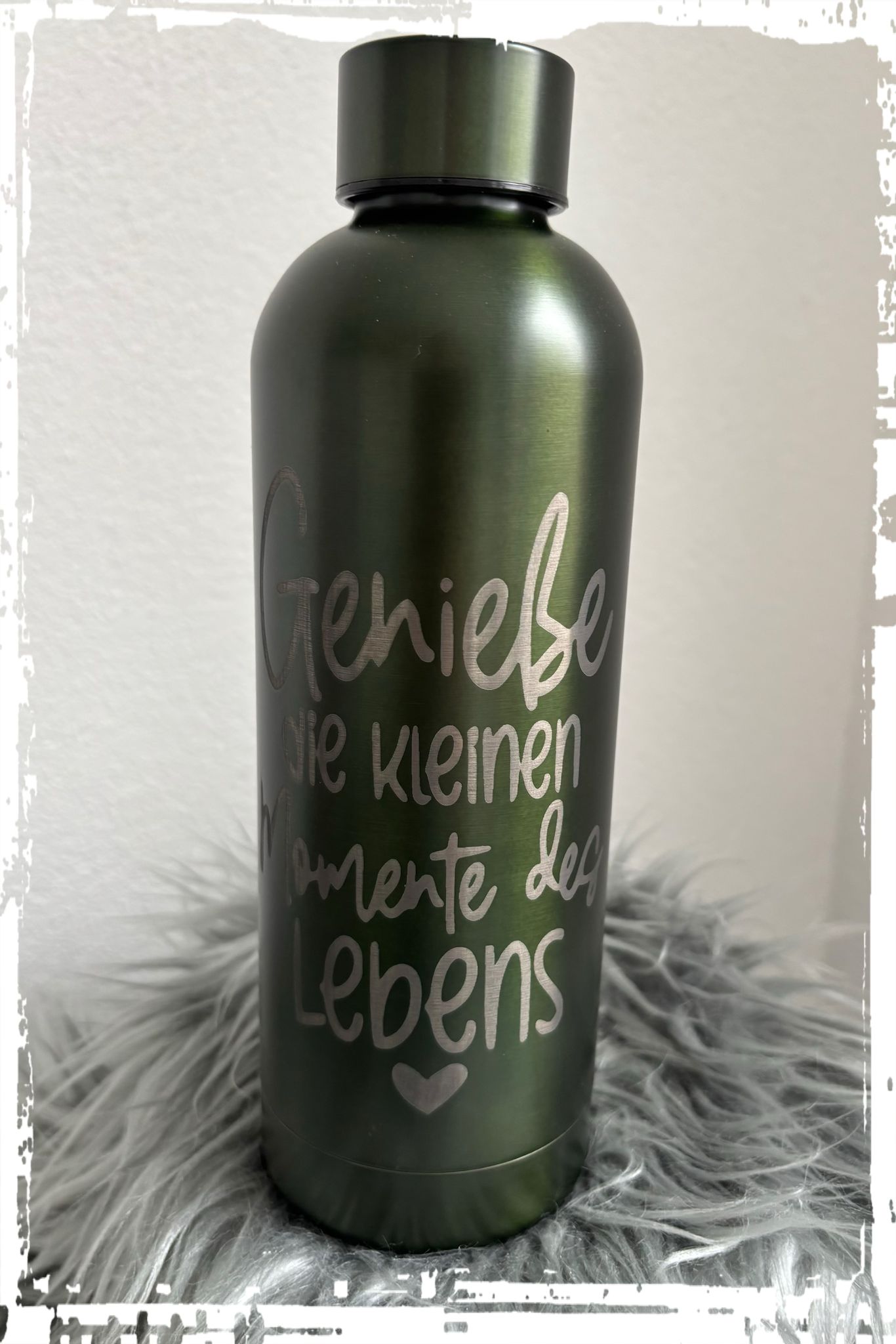 Thermosflasche dunkelgrün