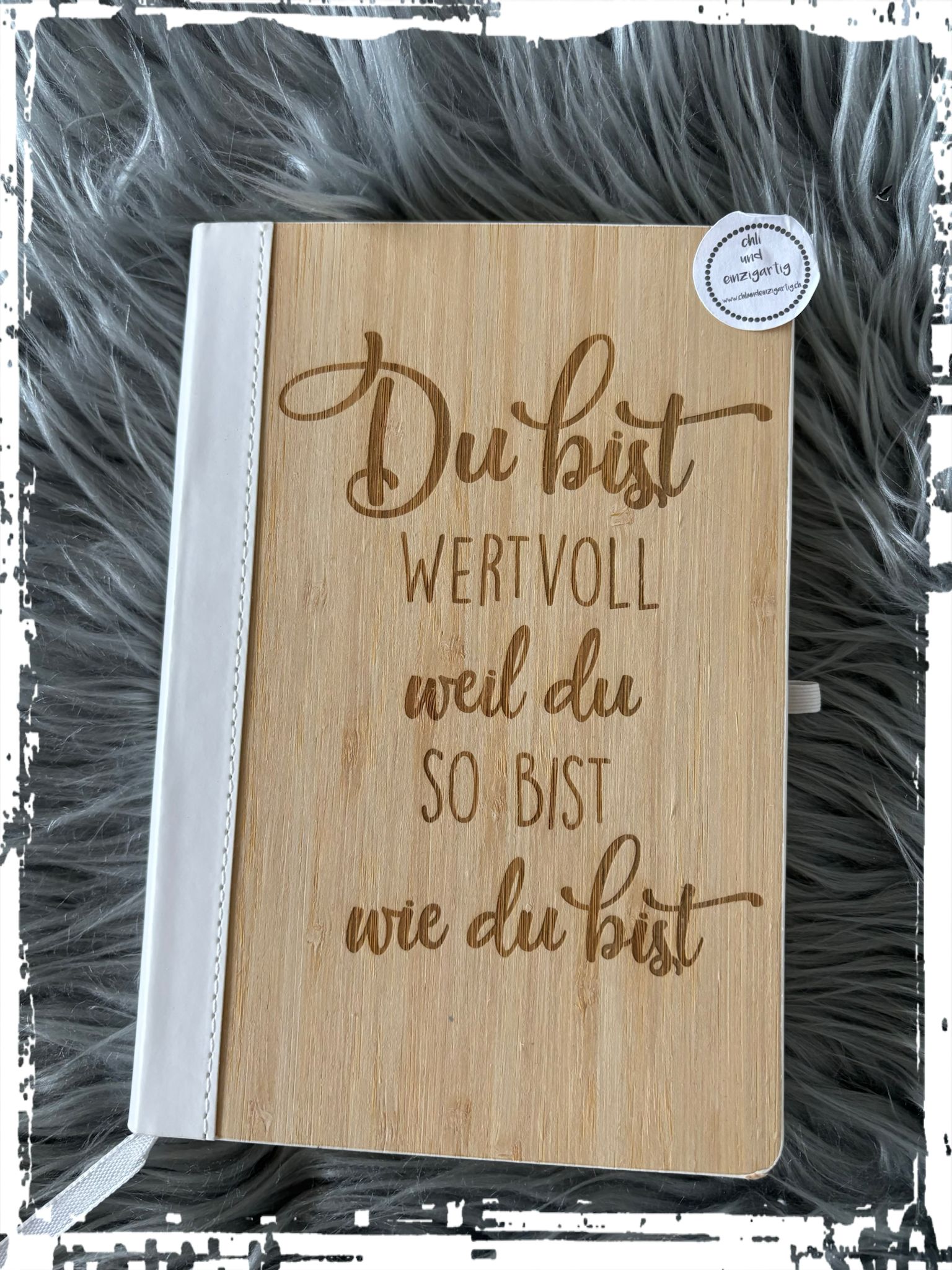 Notizbuch mit Spruch