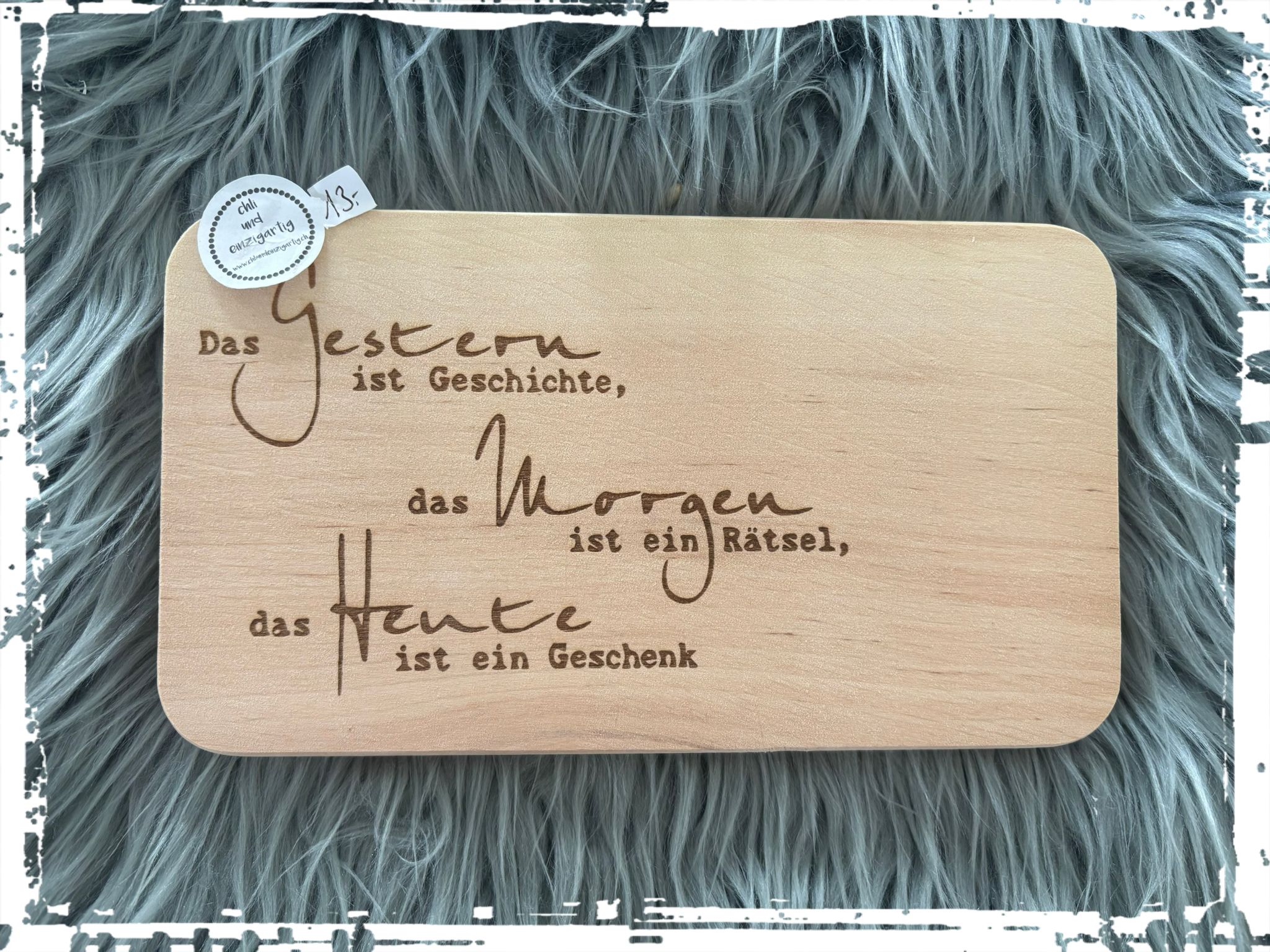 Holzbrettli mit Spruch