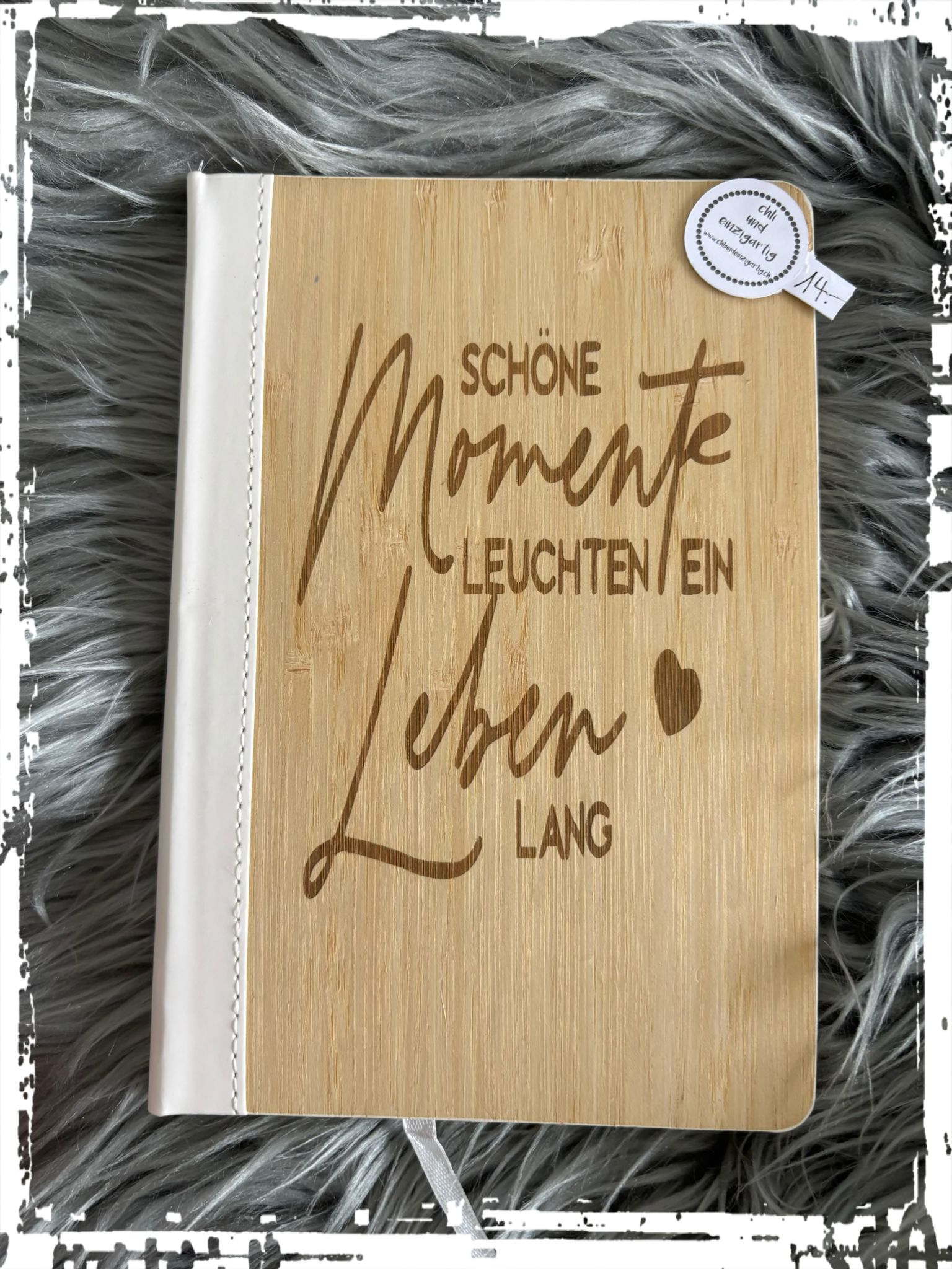 Notizbuch mit Spruch