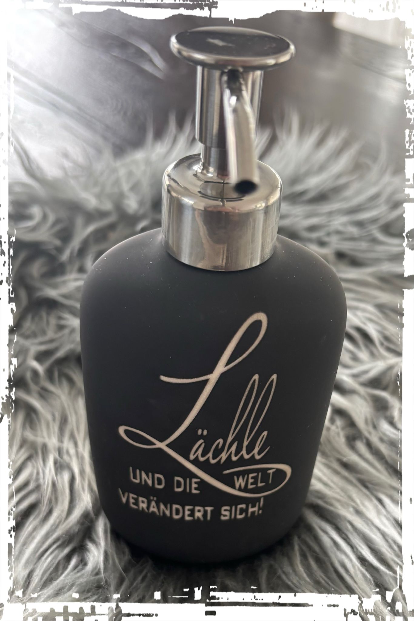 Seifenspender schwarz