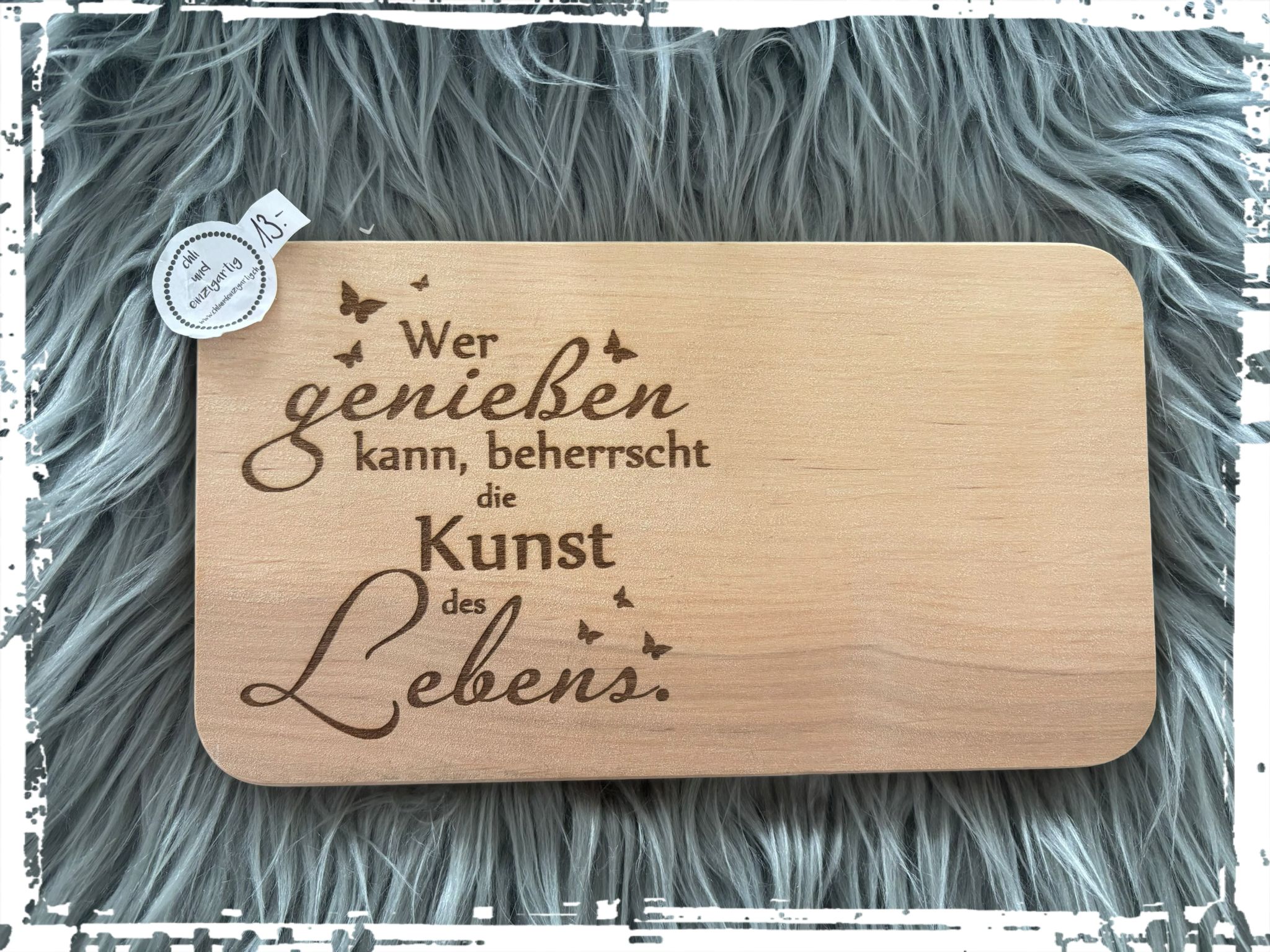 Brettli mit Spruch